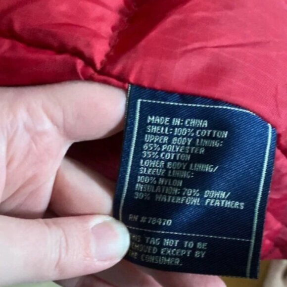 Vintage Town & Country Down Coat with Belt and Wide Collar - Picture 7 of 7